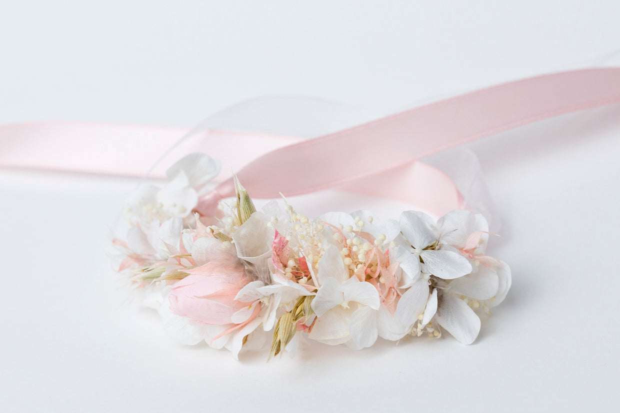 trockenblumen armband hochzeit