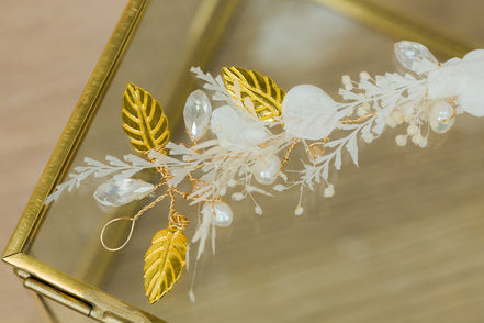 braut haarschmuck blumen