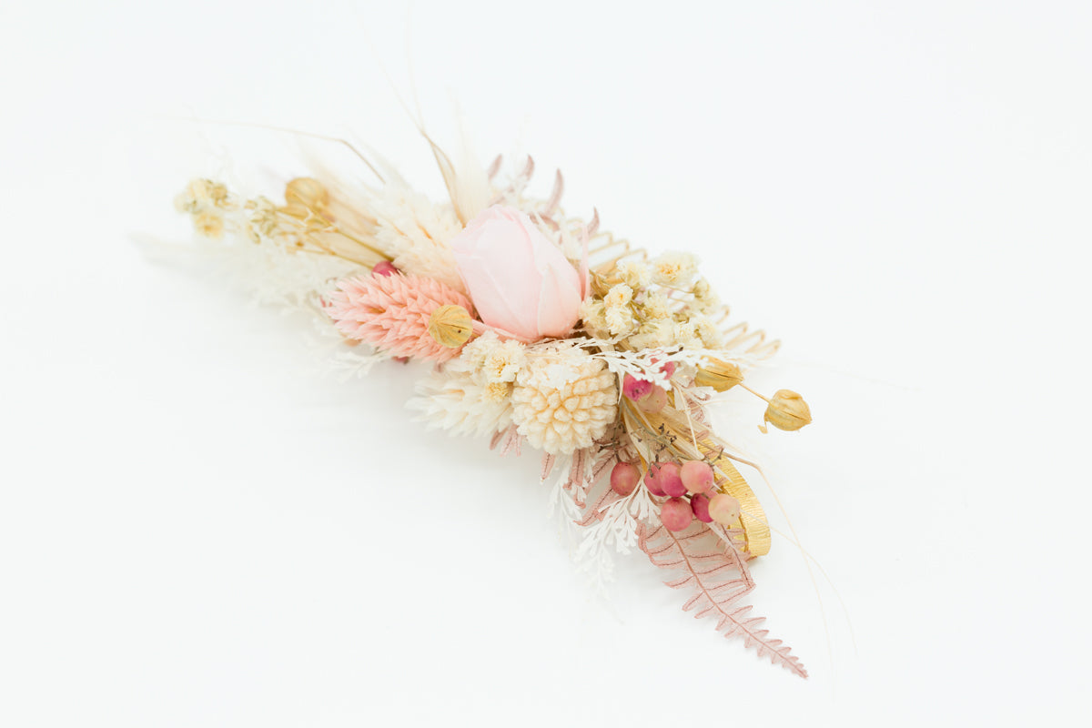 blumen haarkamm hochzeit