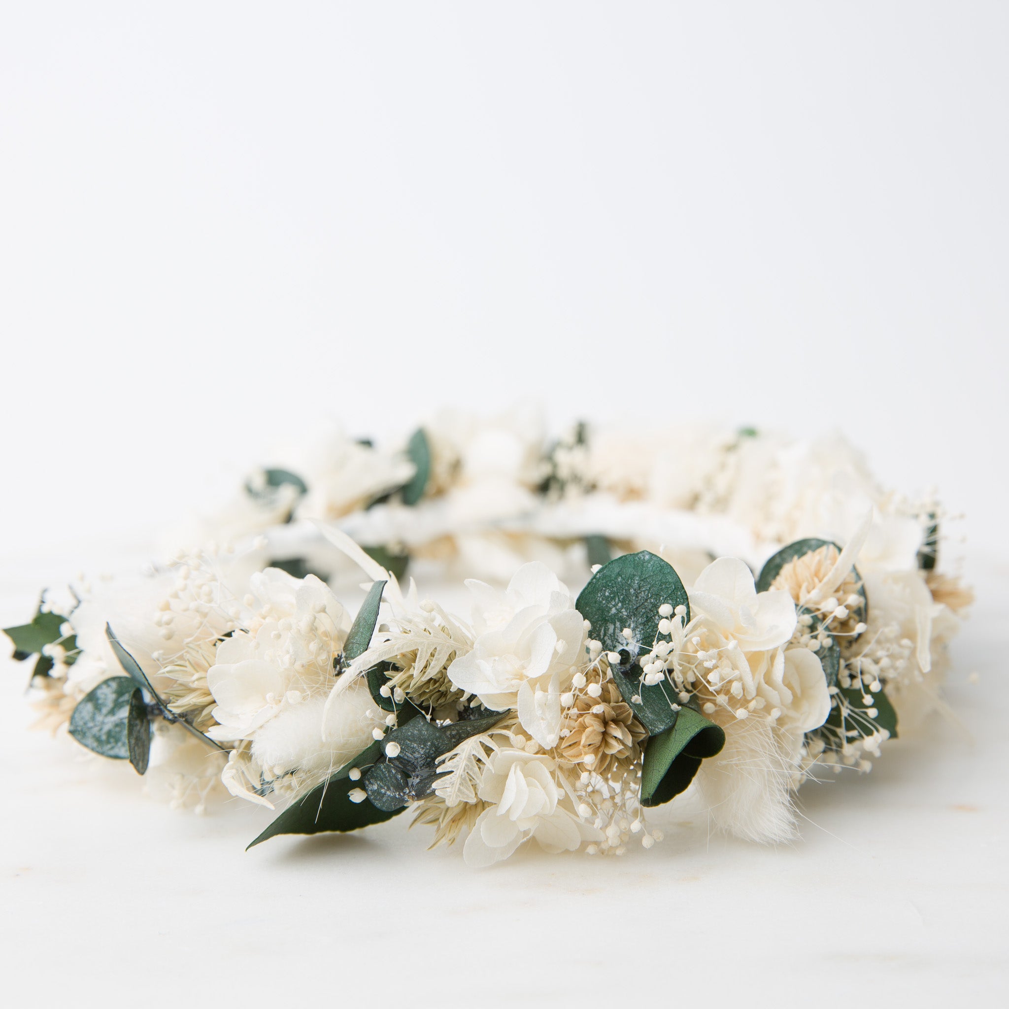 trockenblumen haarreif hochzeit