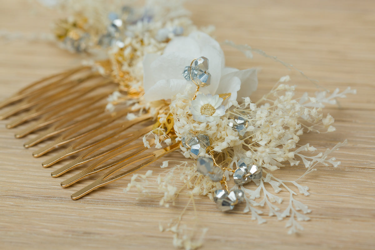 braut haarschmuck blumen