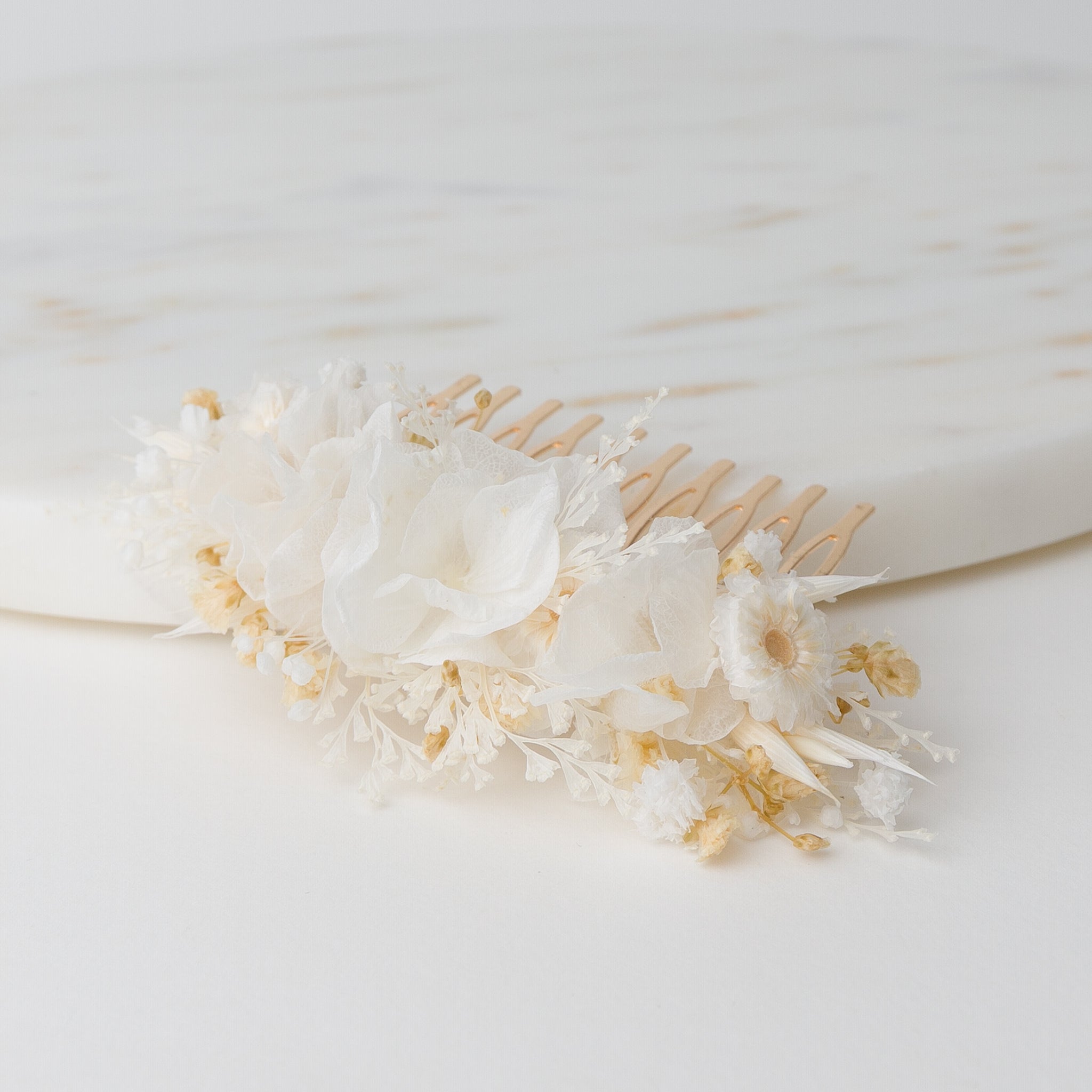 trockenblumen haarschmuck hochzeit