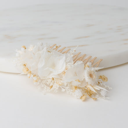 trockenblumen haarschmuck hochzeit