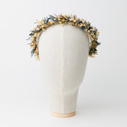 Haarreif Trockenblumen | Mediterranean Blue & Gold