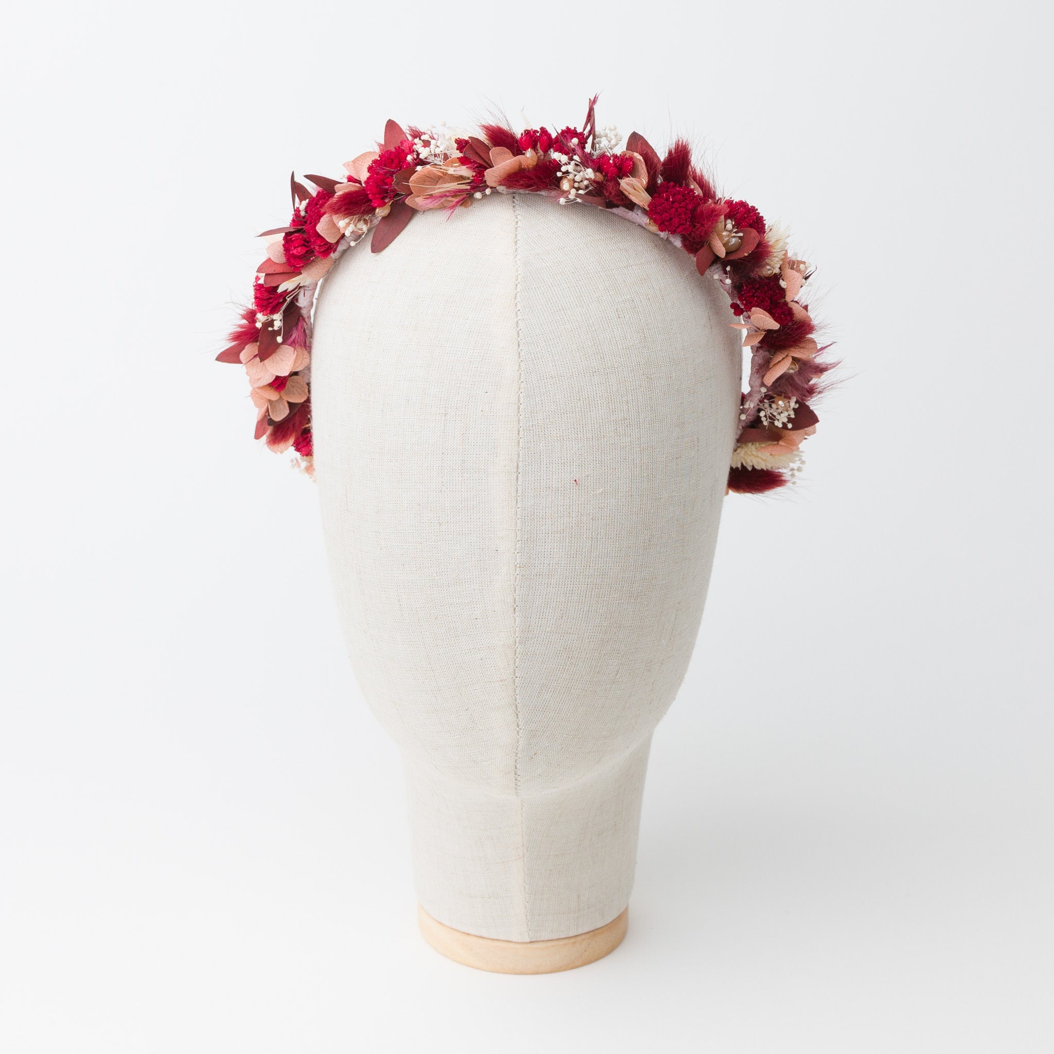 blumen haarkranz dirndl rot