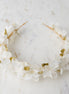 trockenblumen haarkranz gold