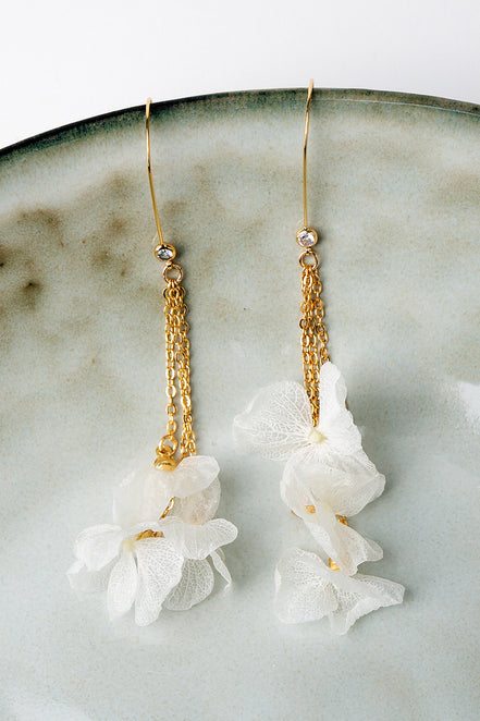 braut blumen ohrringe
