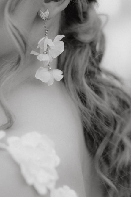braut ohrringe blumen