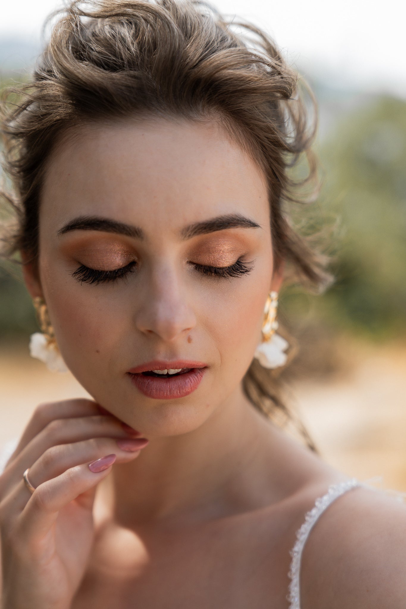 blüten ohrringe hochzeit