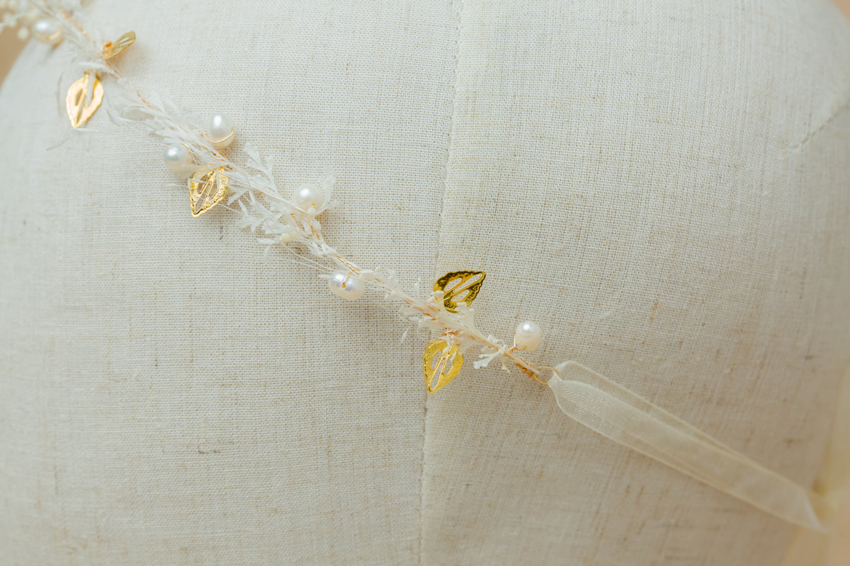 kopfschmuck trockenblumen hochzeit