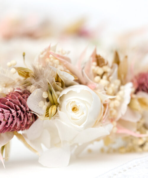 dauerhafter blumenkranz zur hochzeit