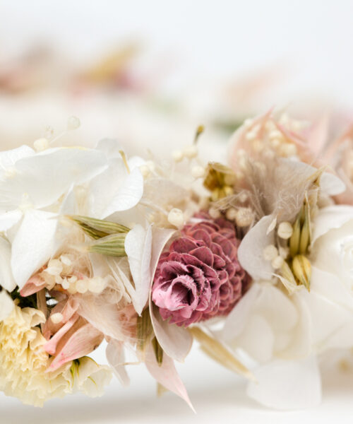 dauerhafter blumenkranz zur hochzeit