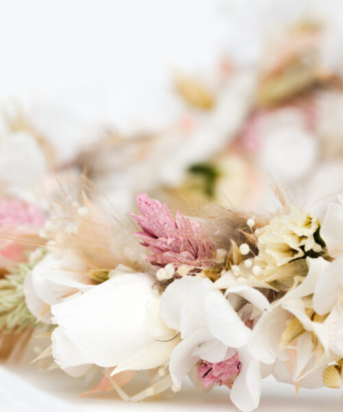 dauerhafter blumenkranz zur hochzeit