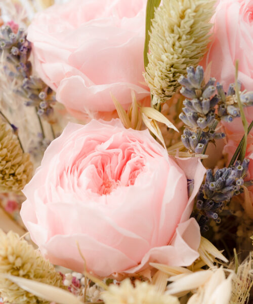 brautstrauß trockenblumen