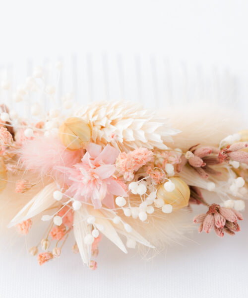 braut haarkamm blumen