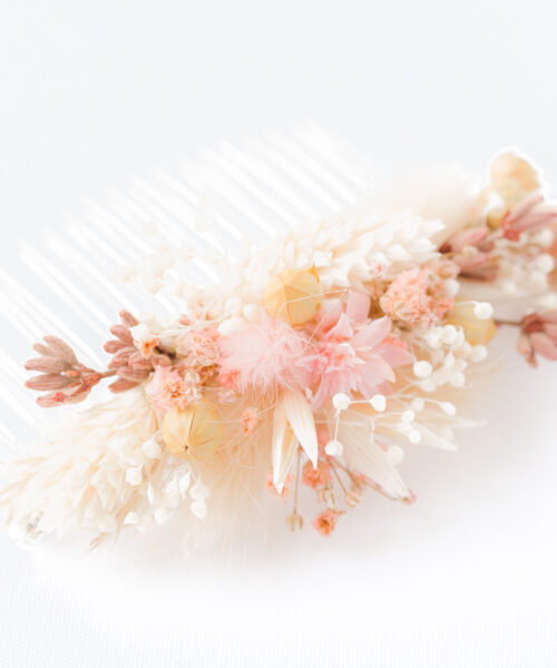 haarkamm aus echten blumen