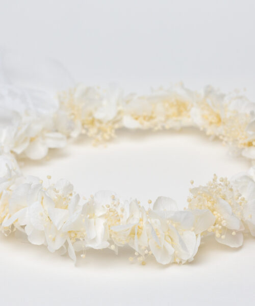 brautschmuck blumen weiß