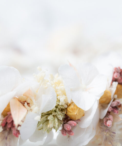 Boho Haarkranz Blumen Hochzeit