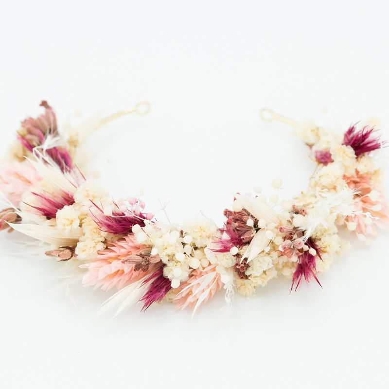 blumen armband brautjungfer abiball abschlussball trockenblumen