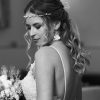 Braut Kopfschmuck mit Blumen und Perlen