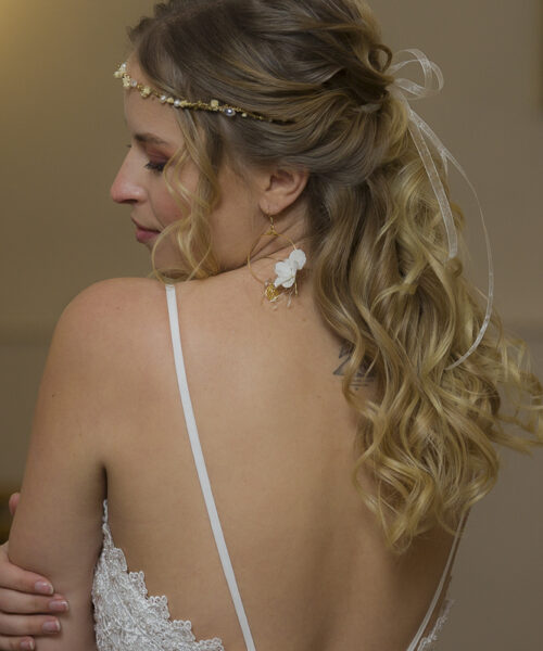 Kopfband Braut Blumen Haarschmuck hochzeit