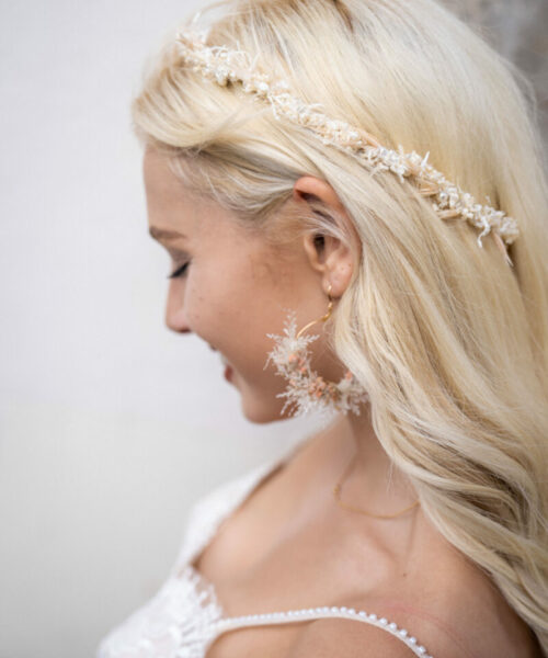 Echte Braut Ohrringe Blumen