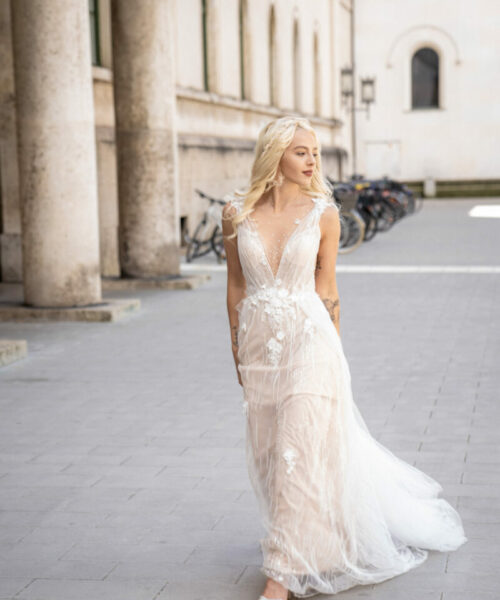 haarkranz trockenblumen braut