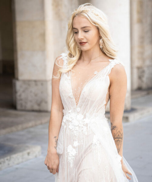 Brautohrringe aus trockenblumen boho