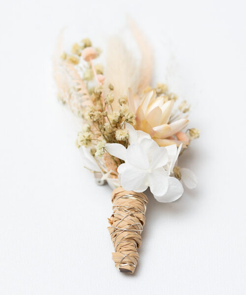 Blumenanstecker Hochzeit Trockenblumen