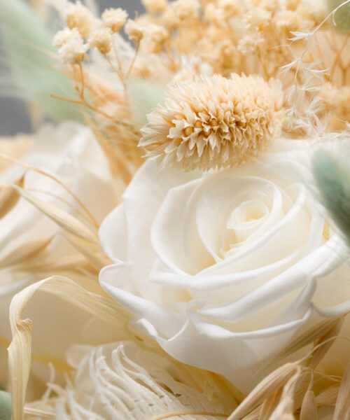 brautstrauß trockenblumen