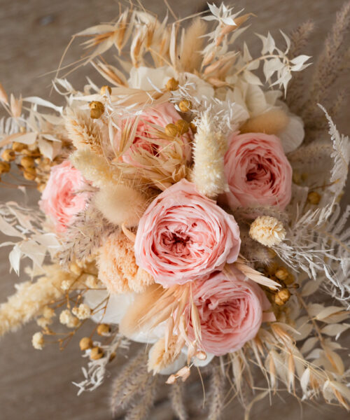 strauß engllische Rosen pastell