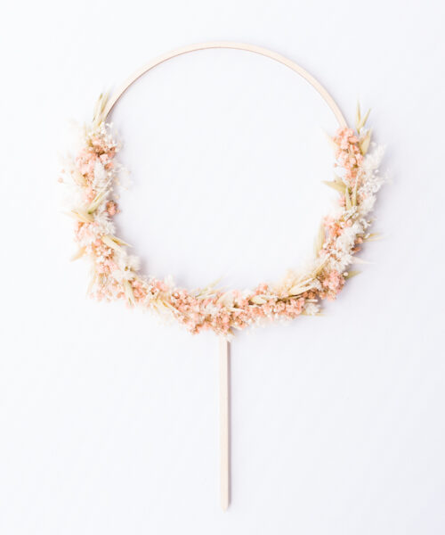 blumentopper aus trockenblumen