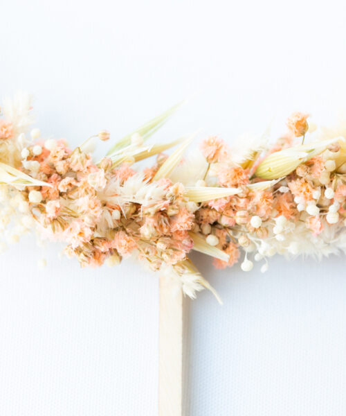 blumentopper caketopper aus trockenblumen