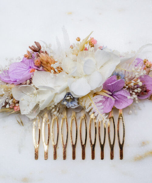 blumen haarkamm hochzeit