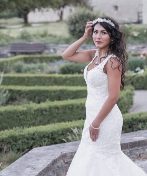 trockenblumen haarschmuck weiß