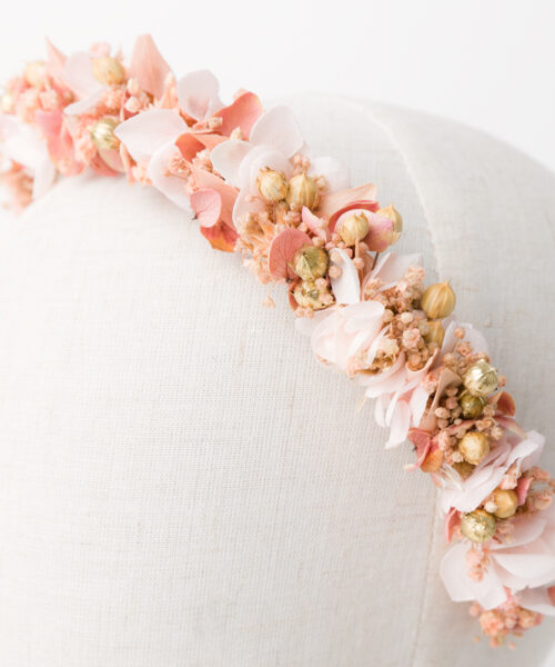 trockenblumen haarkranz