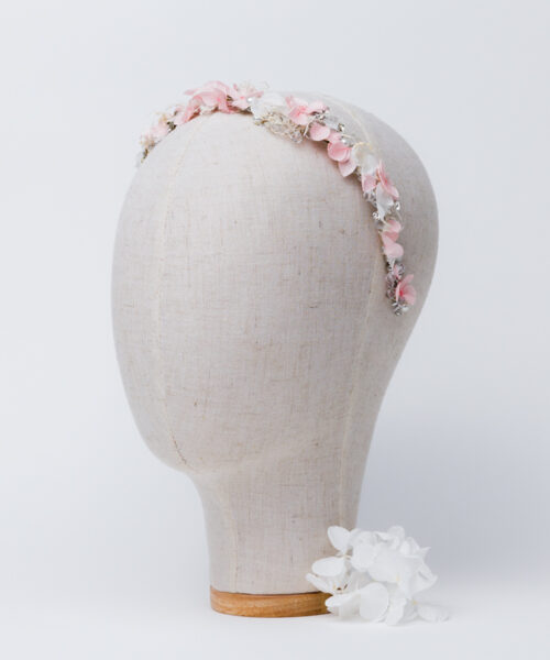 blumen haarreif hochzeit perlen