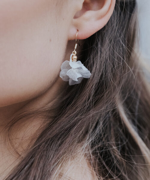 blumen ohrringe gold
