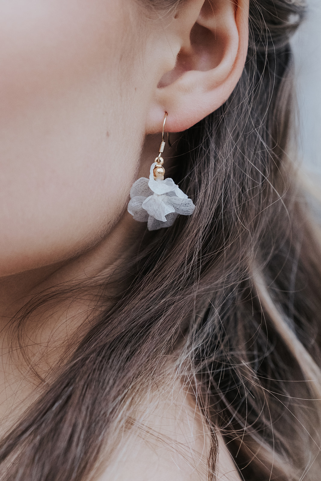 blumen ohrringe gold