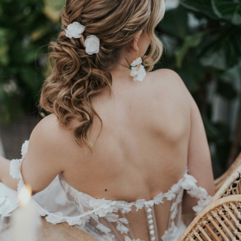 blüten ohrringe hochzeit