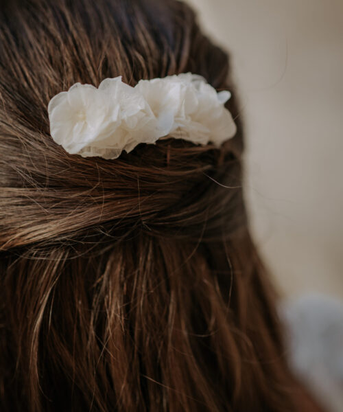 trockenblumen haarkamm