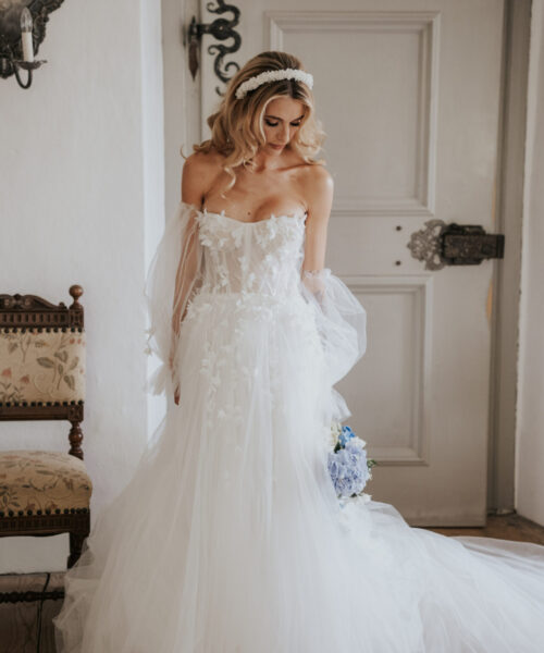 echte blumen im haar hochzeit