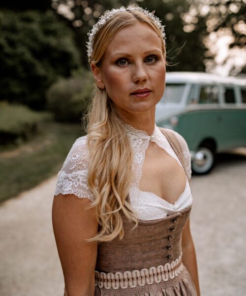 blumen haarreif hochzeit