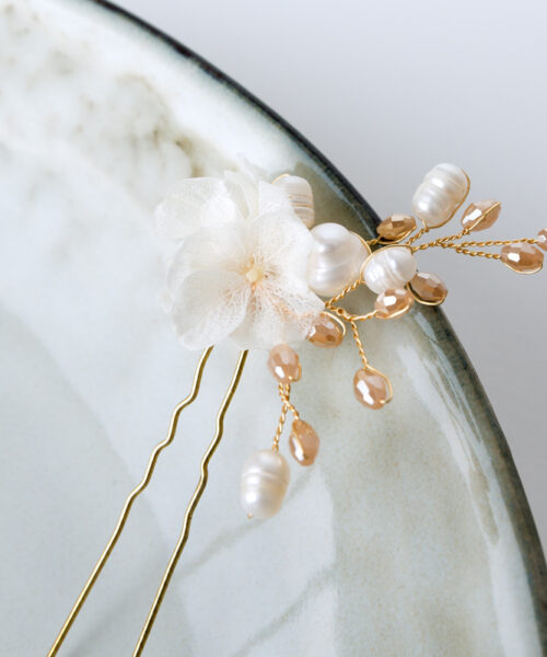 braut haarspange seitlich