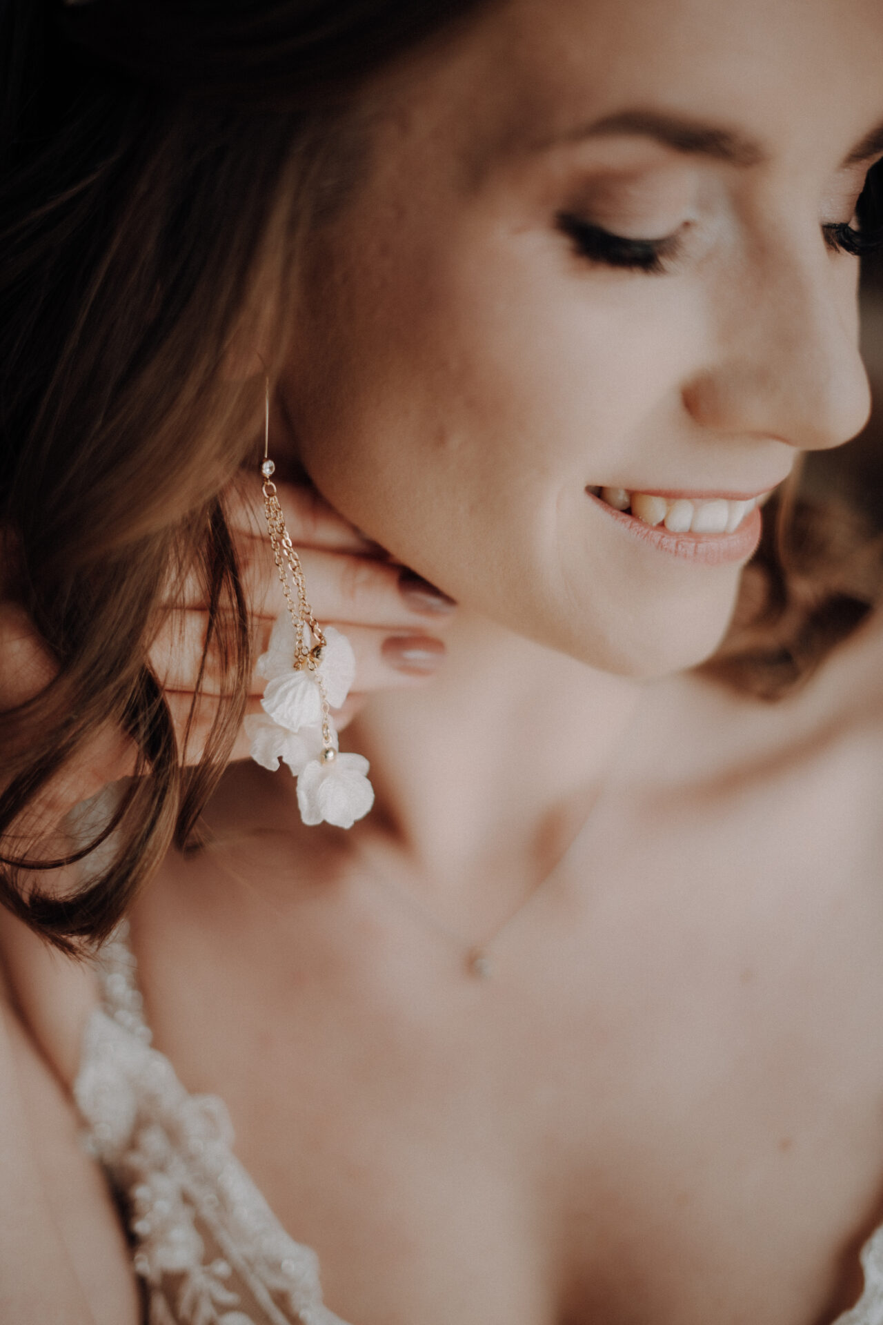 ohrringe blumen gold