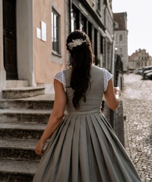 trockenblumen haarkamm