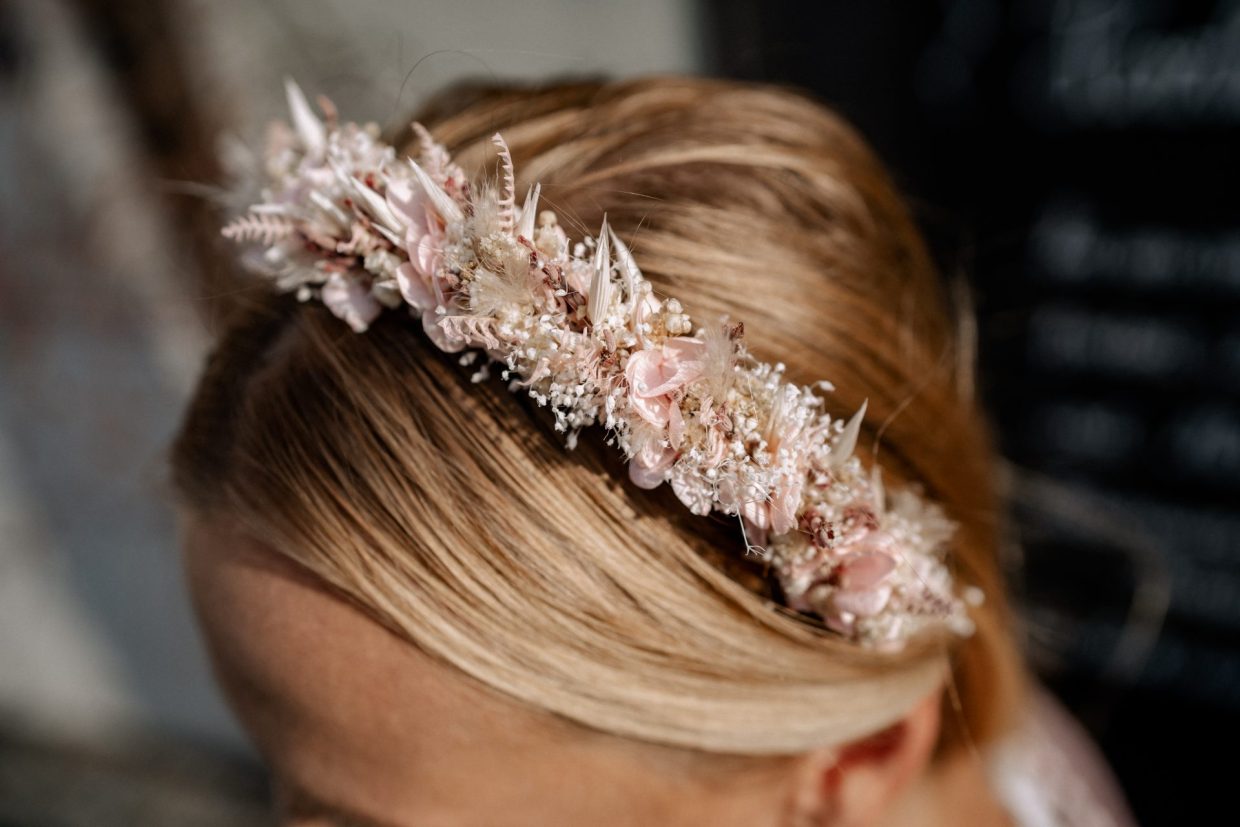 wiesn haarschmuck echte blumen