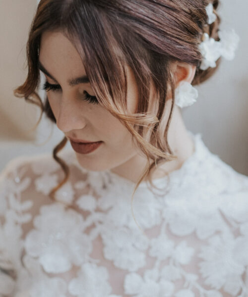 echter blumen haarnadel