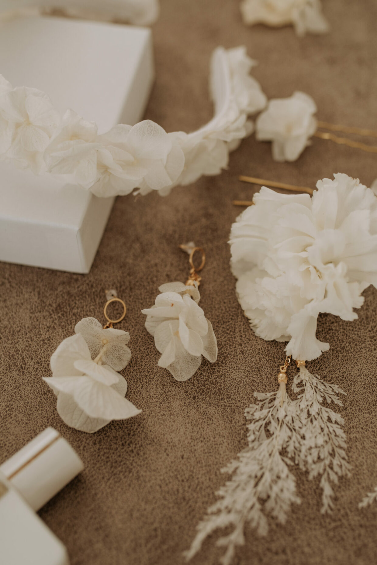 braut ohrringe blumen